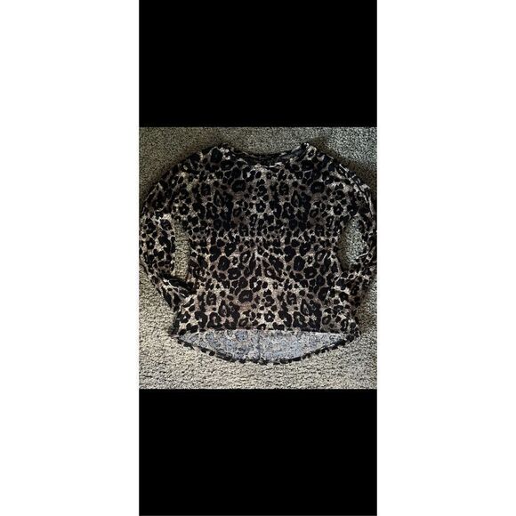 Signature studio animal, print sweater tunic with sparkly beaded elbows, XL  - Picture 10 of 12